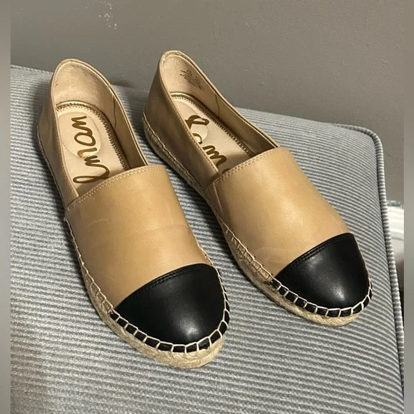 Sam Edelman Krissy two tone, cap toe leather Espadrilles for women. size 8.5 - Picture 4 of 5